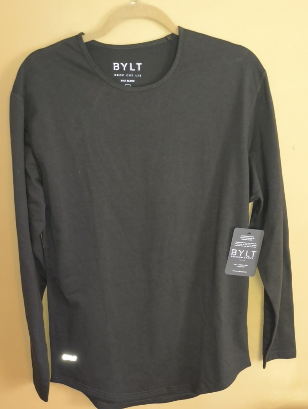 Men's Long Sleeve Crew Tee — Dark Green